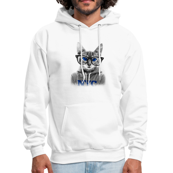 NYC Cat Men's Hoodie - white