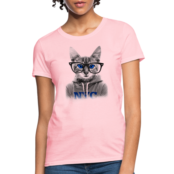 NYC Cat Women's T-Shirt - pink