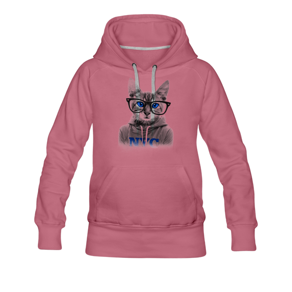 NYC Cat Women’s Premium Hoodie - mauve