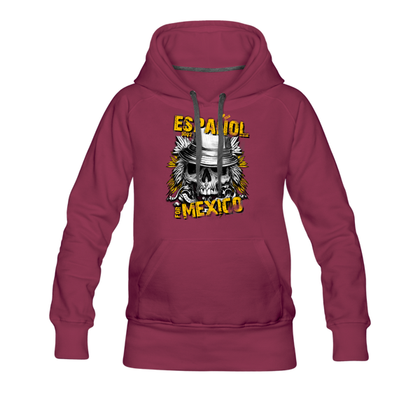 Espanol Mexico Women’s Premium Hoodie - burgundy