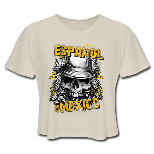 Espanol Mexico Women's Cropped T-Shirt - dust