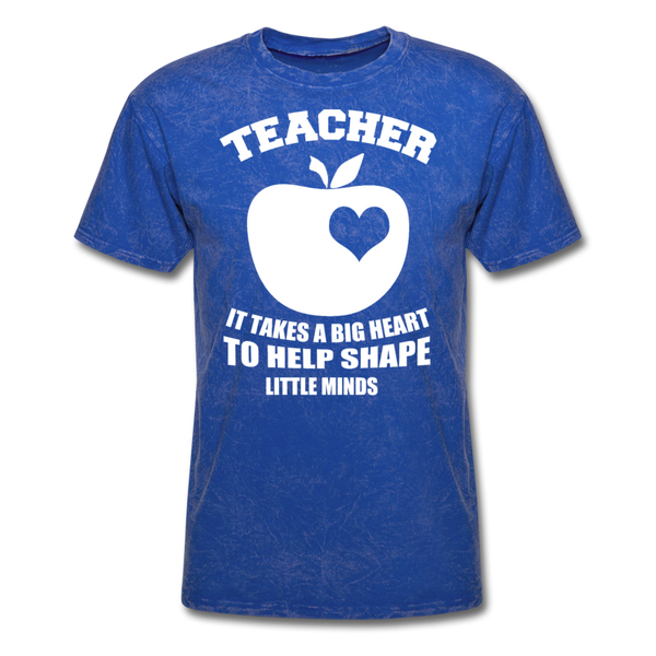 Teacher It Takes A Big Heart To Help Shape Little Minds Men's T-Shirt - mineral royal
