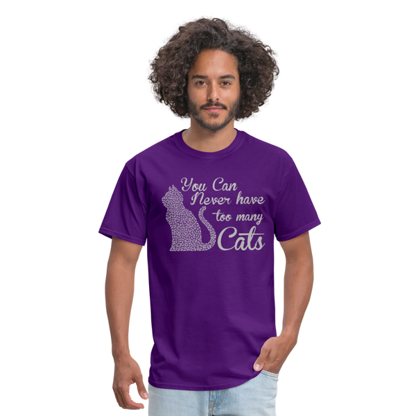 You Can Never Have Too Many Cats Men's T-Shirt - purple