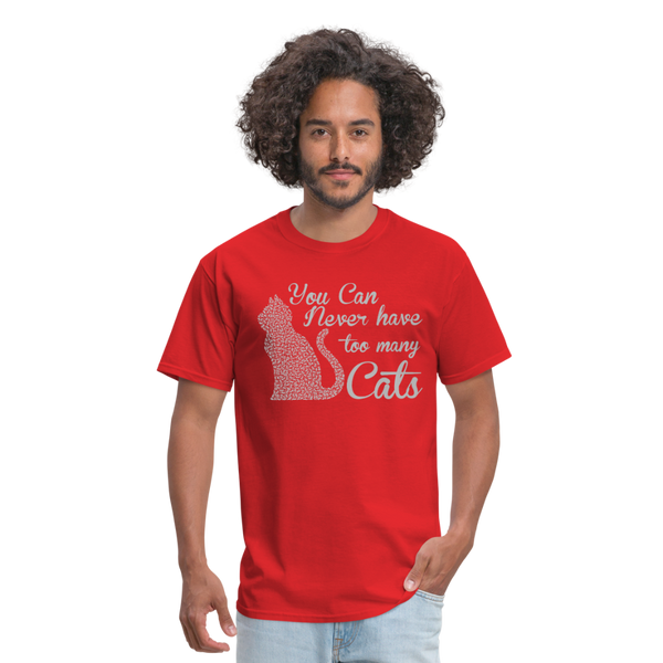 You Can Never Have Too Many Cats Men's T-Shirt - red