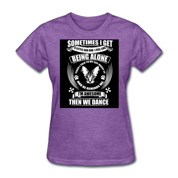 I Talk To My Cat About It Women's T-Shirt - purple heather