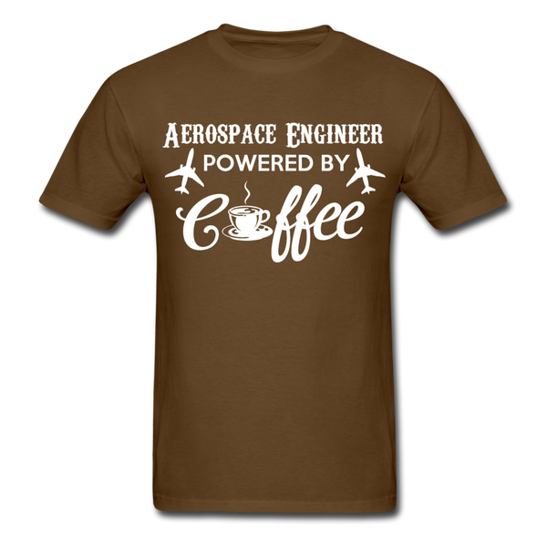 Aerospace Engineer Powered By Coffee Men's T-Shirt - brown