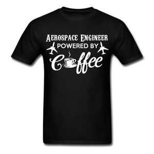 Aerospace Engineer Powered By Coffee Men's T-Shirt - black