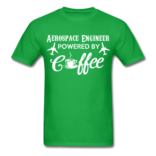 Aerospace Engineer Powered By Coffee Men's T-Shirt - bright green