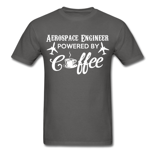 Aerospace Engineer Powered By Coffee Men's T-Shirt - charcoal