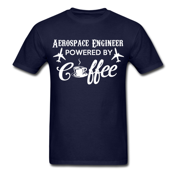 Aerospace Engineer Powered By Coffee Men's T-Shirt - navy