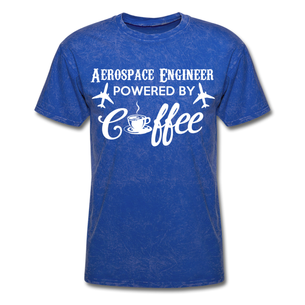 Aerospace Engineer Powered By Coffee Men's T-Shirt - mineral royal