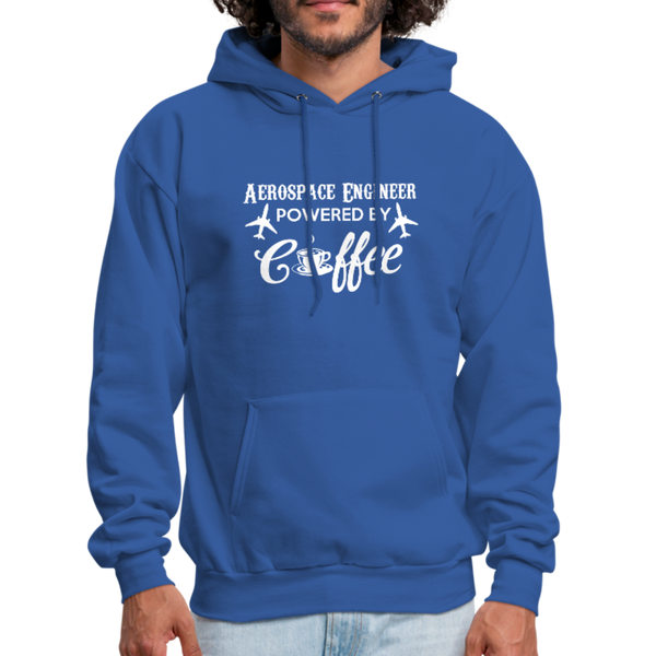 Aerospace Engineer Powered By Coffee Men's Hoodie - royal blue