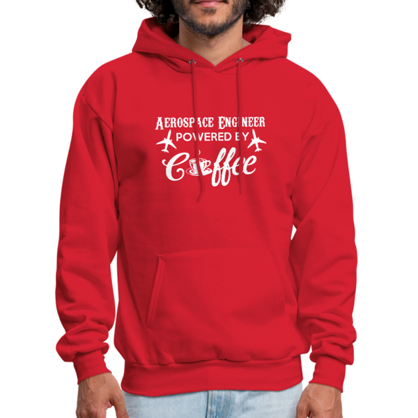 Aerospace Engineer Powered By Coffee Men's Hoodie - red