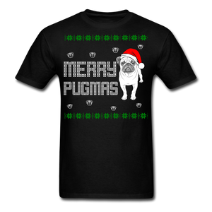 Merry Pugmas Men's T-Shirt - black