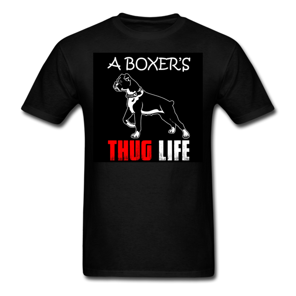 A Boxer's Thug Life Men's T-Shirt - black