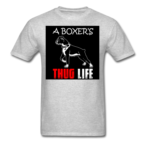 A Boxer's Thug Life Men's T-Shirt - heather gray