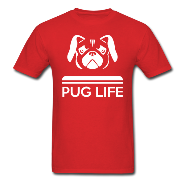 Pug Life Men's T-Shirt - red