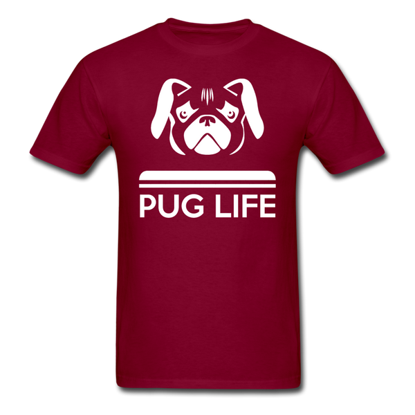 Pug Life Men's T-Shirt - burgundy