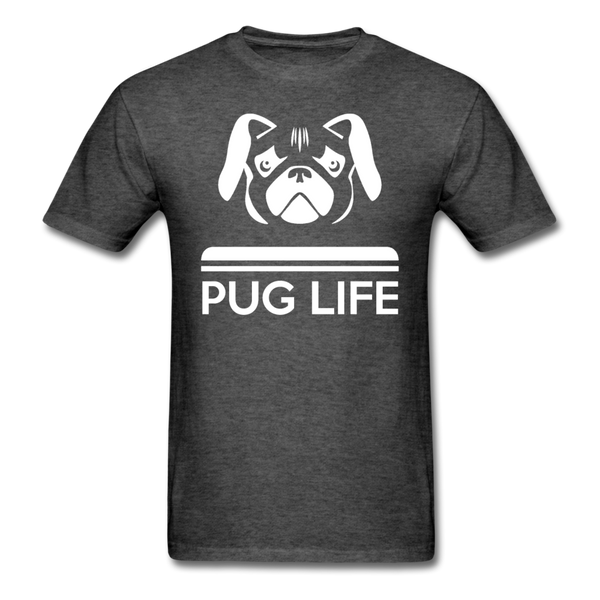 Pug Life Men's T-Shirt - heather black