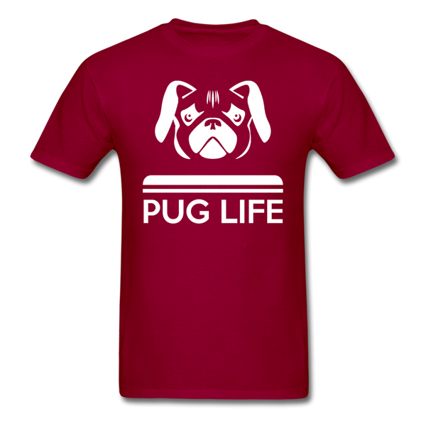 Pug Life Men's T-Shirt - dark red