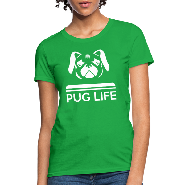Pug Life Women's T-Shirt - bright green