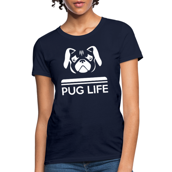 Pug Life Women's T-Shirt - navy