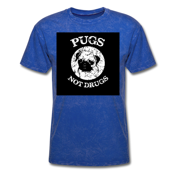 Pugs Not Drugs Men's T-Shirt - mineral royal