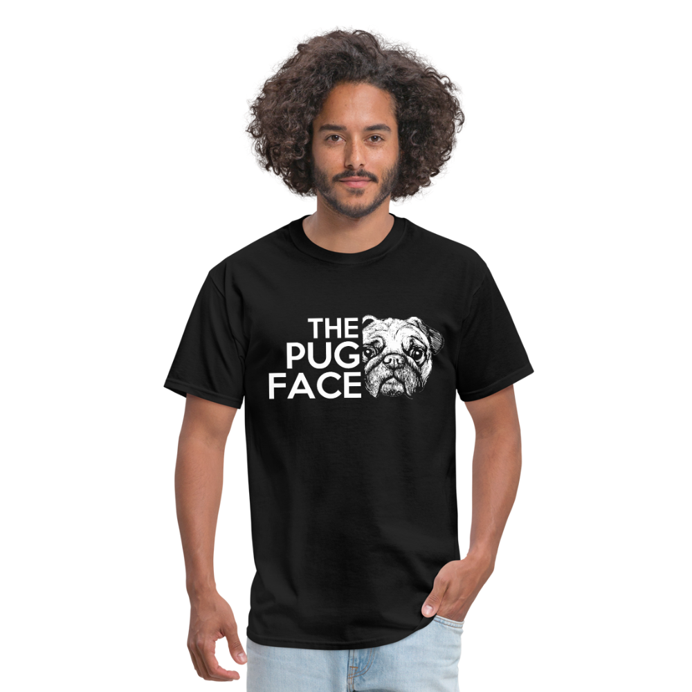 The Pug Face Men's T-Shirt - black