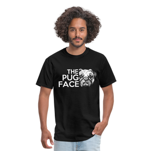 The Pug Face Men's T-Shirt - black