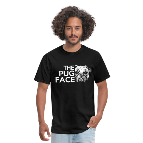 The Pug Face Men's T-Shirt - black