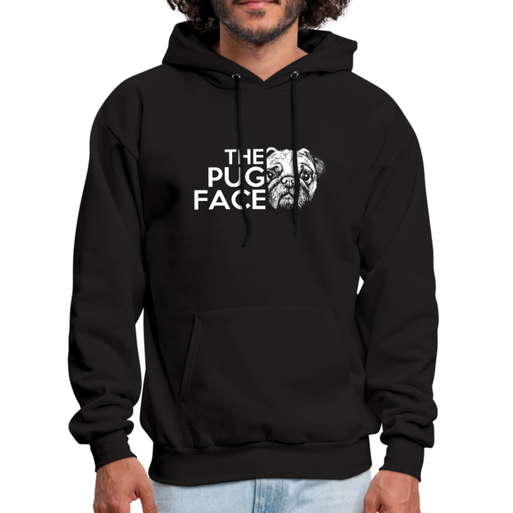 The Pug Face Men's Hoodie - black