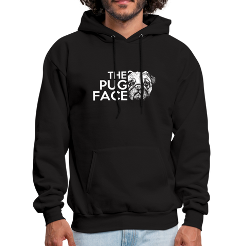 The Pug Face Men's Hoodie - black
