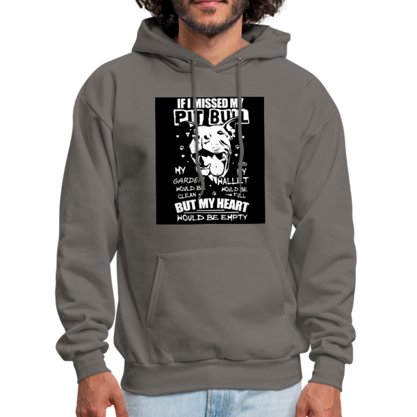 If I Missed My Pitbull Men's Hoodie - asphalt gray