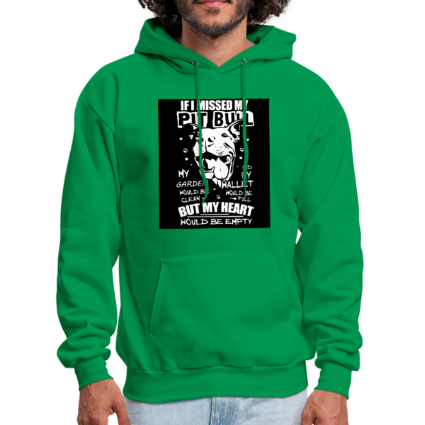 If I Missed My Pitbull Men's Hoodie - kelly green