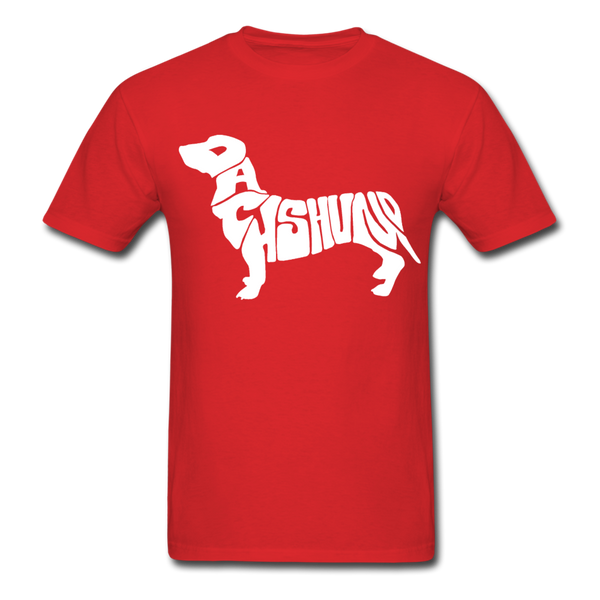 Dachshund Men's T-Shirt - red