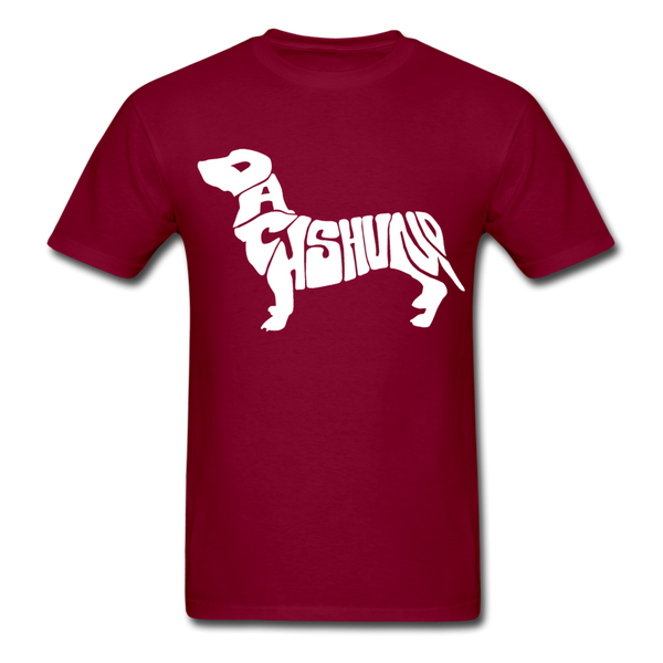Dachshund Men's T-Shirt - burgundy