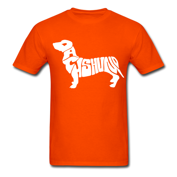 Dachshund Men's T-Shirt - orange