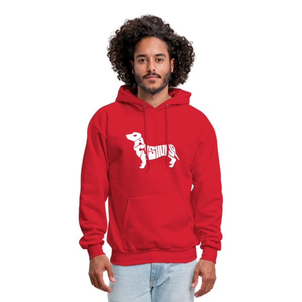 Dachshund Men's Hoodie - red