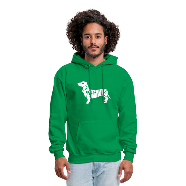 Dachshund Men's Hoodie - kelly green