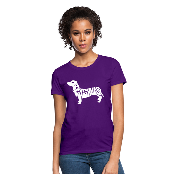 Dachshund Women's T-Shirt - purple