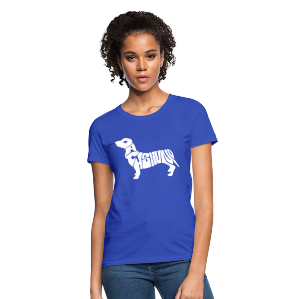 Dachshund Women's T-Shirt - royal blue