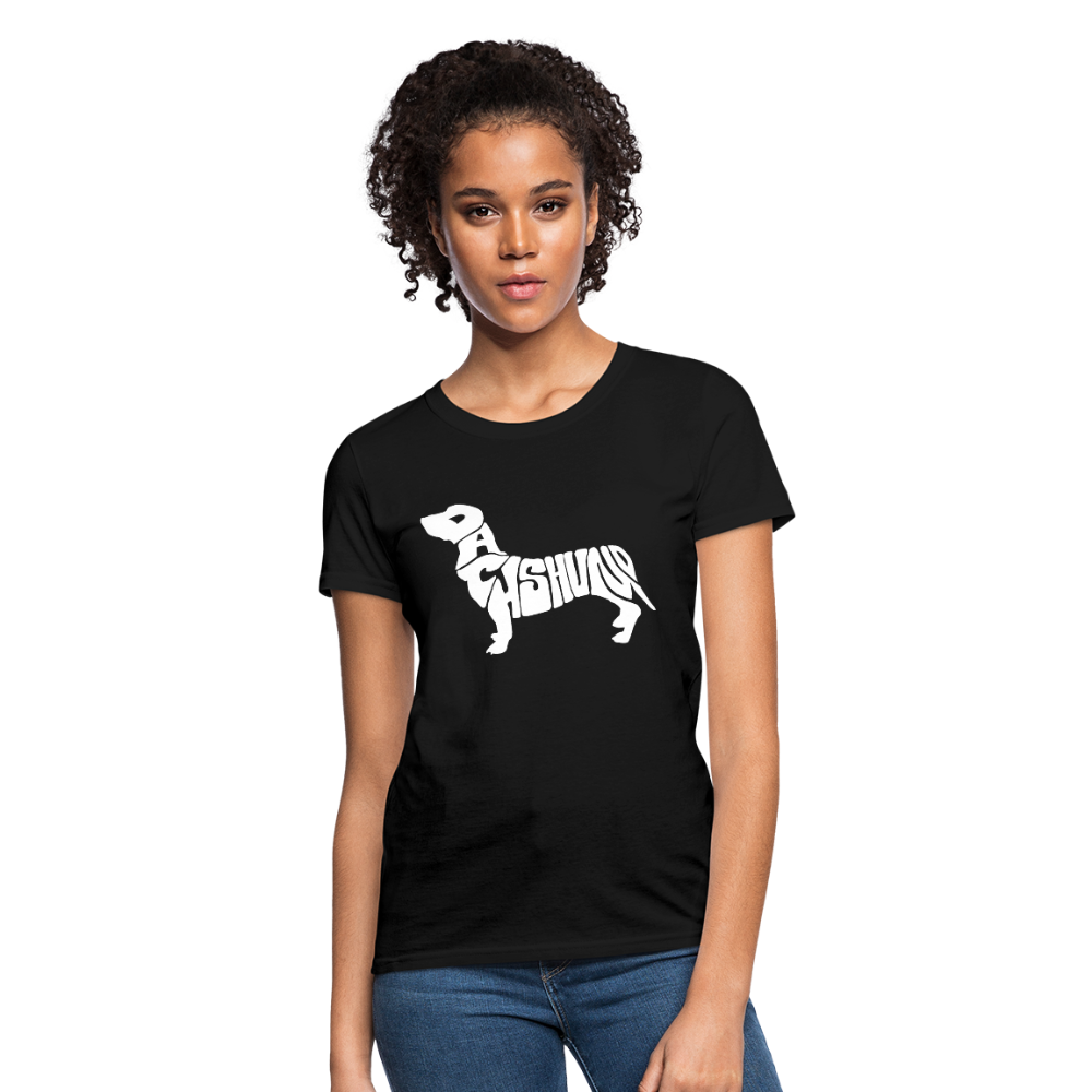 Dachshund Women's T-Shirt - black