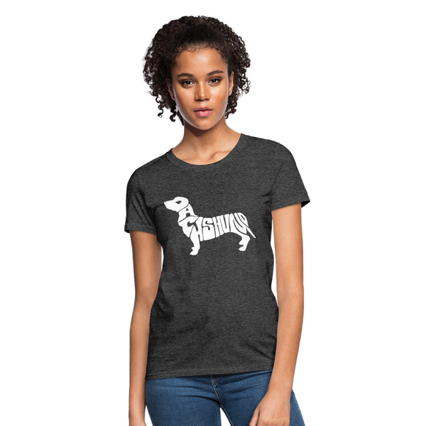 Dachshund Women's T-Shirt - heather black