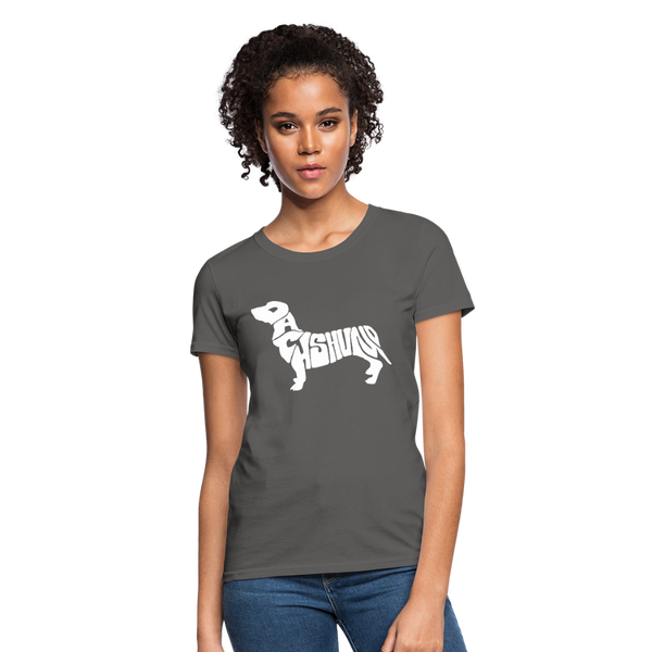 Dachshund Women's T-Shirt - charcoal