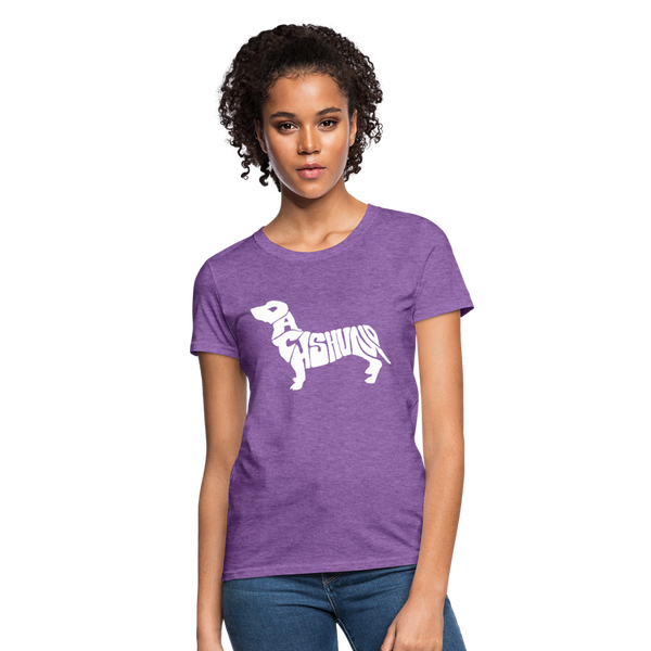 Dachshund Women's T-Shirt - purple heather