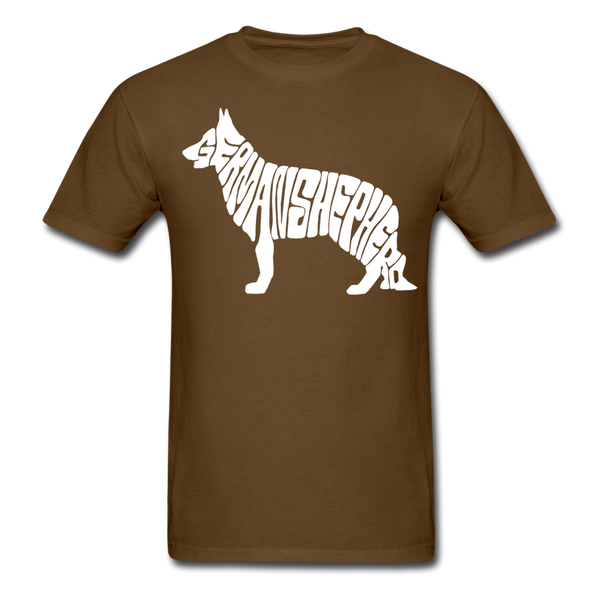 German Shepherd Men's T-Shirt - brown