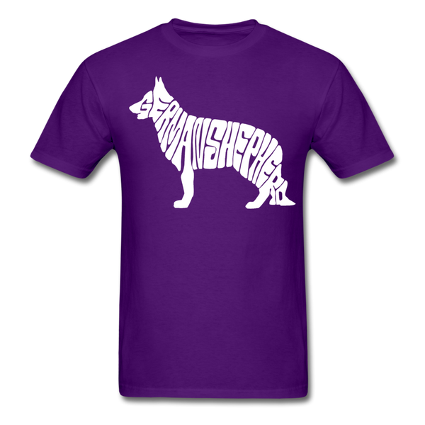 German Shepherd Men's T-Shirt - purple