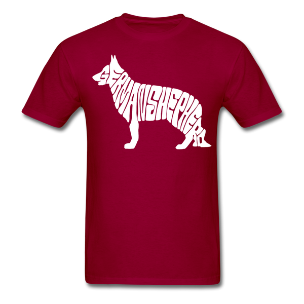 German Shepherd Men's T-Shirt - dark red