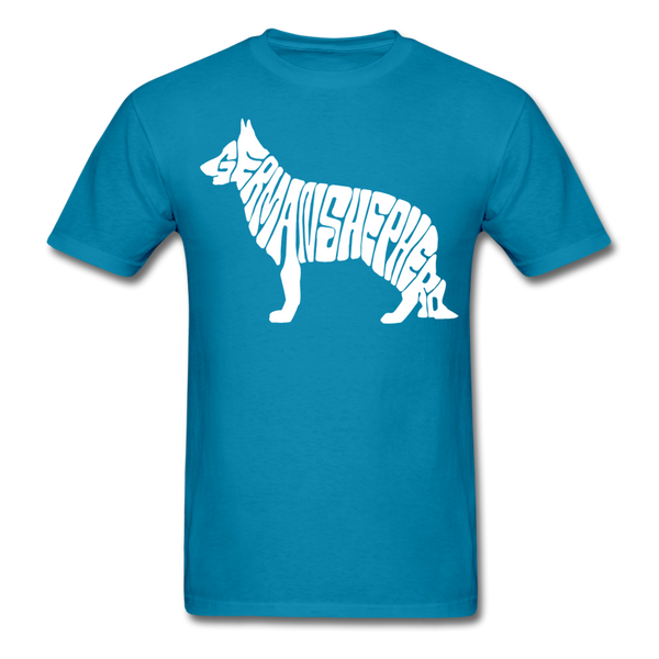 German Shepherd Men's T-Shirt - turquoise