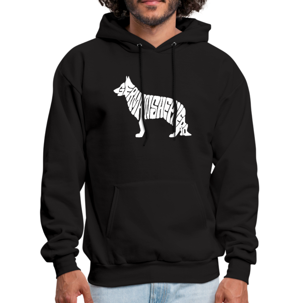 German Shepherd Men's Hoodie - black